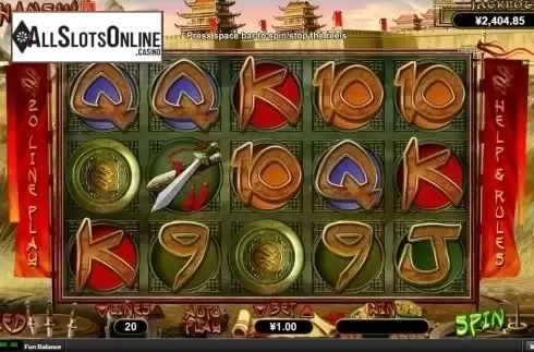 Reel Screen. Zhanshi from RTG