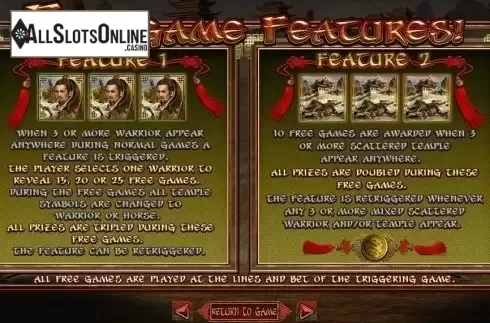 Free Spins. Zhanshi from RTG