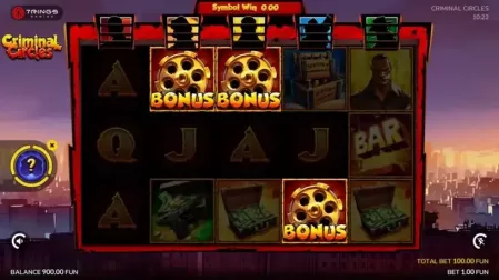 Criminal Circles slot screenshot 2