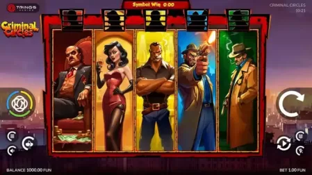Criminal Circles slot screenshot 1