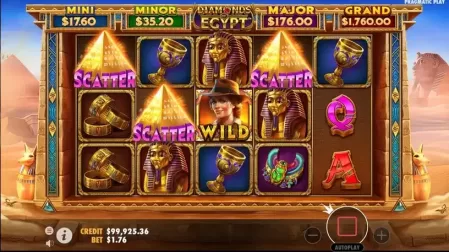Diamonds Of Egypt slot screenshot 4