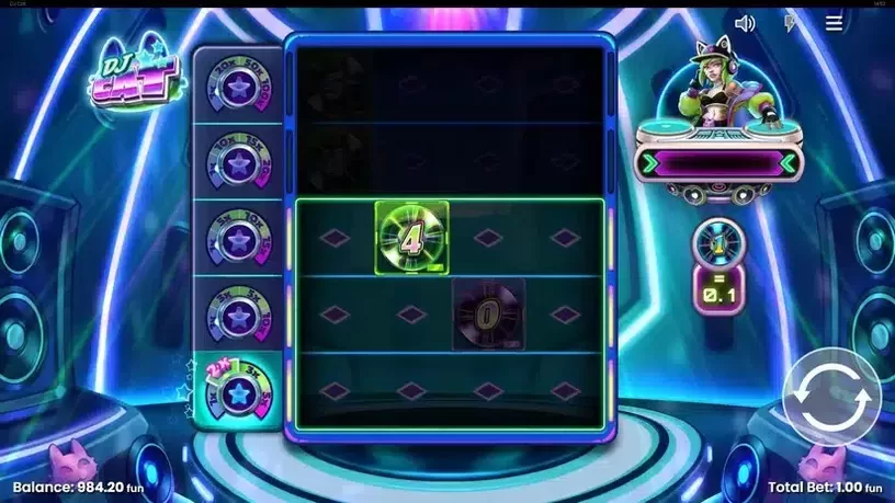 DJ Cat slot screenshot 3