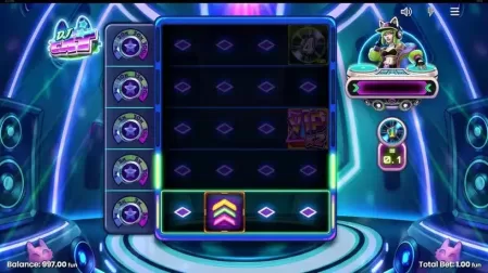 DJ Cat slot screenshot 2
