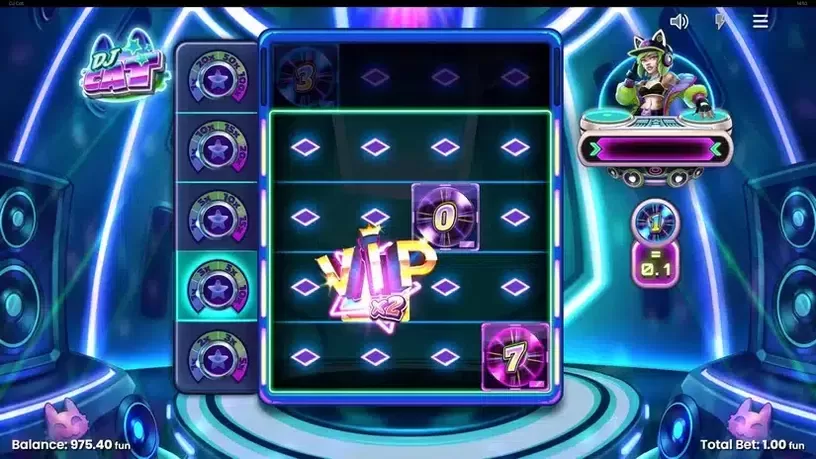 DJ Cat slot screenshot 4