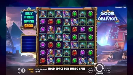 Gods of Oblivion slot screenshot 1