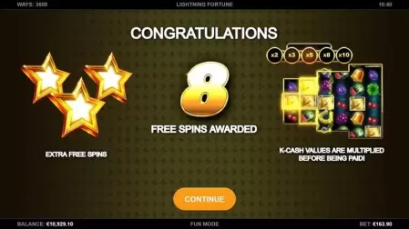 Lightning Fortune slot screenshot 3