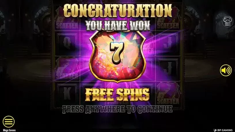 Mega Sevens slot screenshot 3
