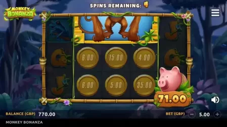 Monkey Bonanza slot screenshot 4
