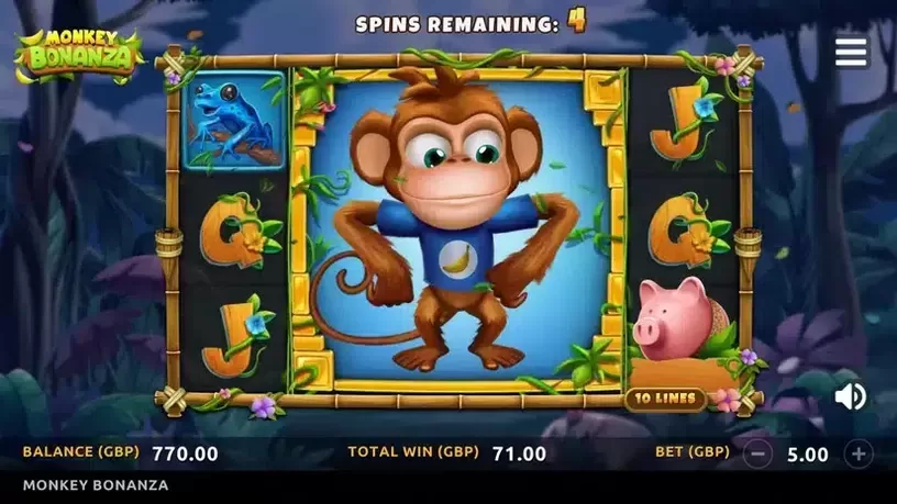 Monkey Bonanza slot screenshot 5