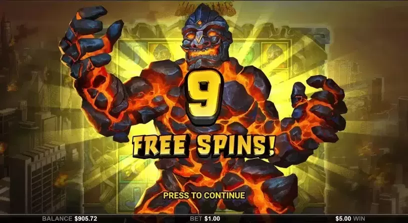 Monsters Vs Diamonds slot screenshot 5
