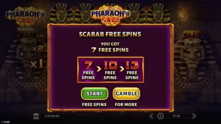 Pharaoh's Gaze DoubleMax slot screenshot 2