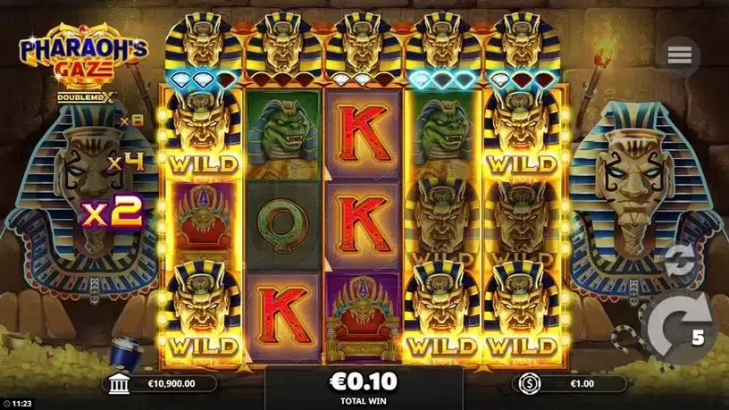 Pharaoh's Gaze DoubleMax slot screenshot 4