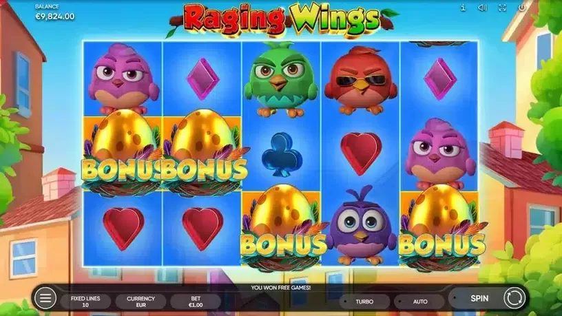 Raging Wings slot screenshot 2