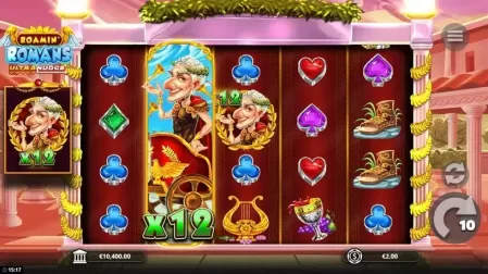 Roamin Romans Ultranudge slot screenshot 3