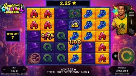 Ronaldinho’s Streetball Bonanza slot screenshot 4