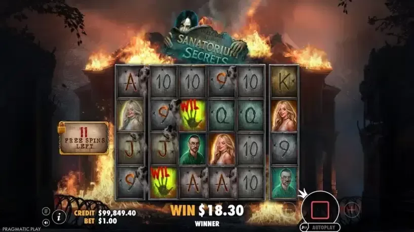 Sanatorium Secrets slot screenshot 