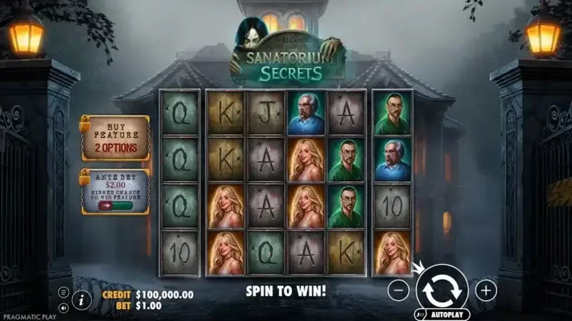 Sanatorium Secrets slot screenshot 