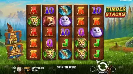 Timber Stacks slot screenshot 2