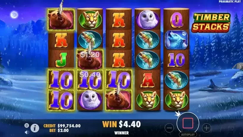 Timber Stacks slot screenshot 5