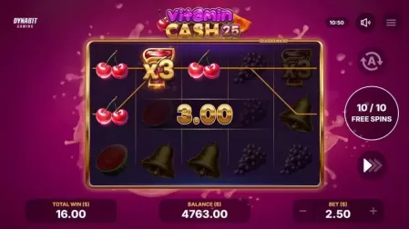 Vitamin Cash 25 slot screenshot 5