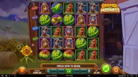 Animal Madness slot screenshot 1