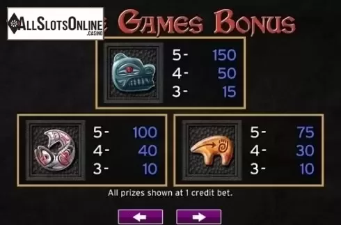 Paytable 5. Bear Mountain from High 5 Games