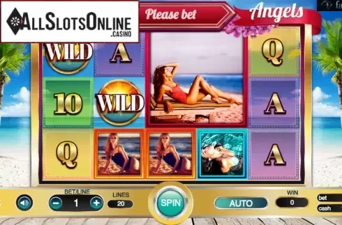 Reel screen. Bikini Angels from BetConstruct
