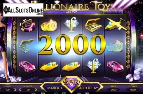 Win screen 2. Billionaire Toys from BetConstruct