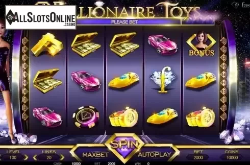 Reel screen. Billionaire Toys from BetConstruct
