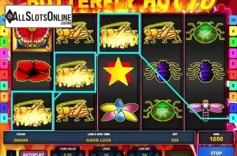 Screen 3. Butterfly Hot 10 from Zeus Play