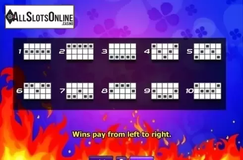 Paytable 2. Butterfly Hot 10 from Zeus Play