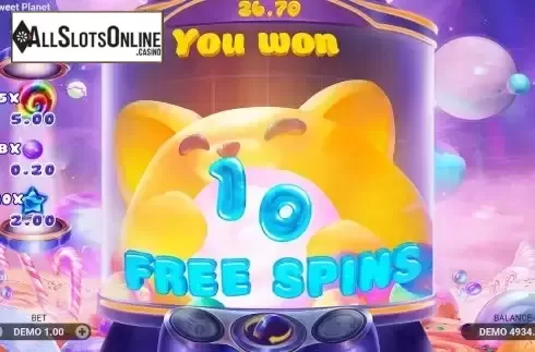 Free Spins Win Screen 2