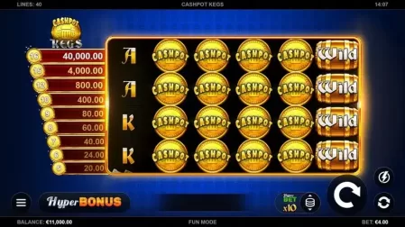 Cashpot Kegs slot screenshot 1
