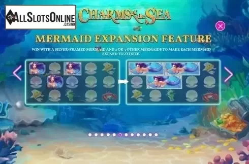 Paytable 6. Charms of the Sea from Playtech