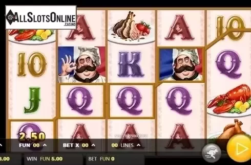 Wild Win screen. Chef d'Oeuvre from JDB168