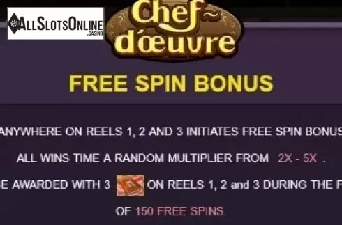 Paytable 1. Chef d'Oeuvre from JDB168