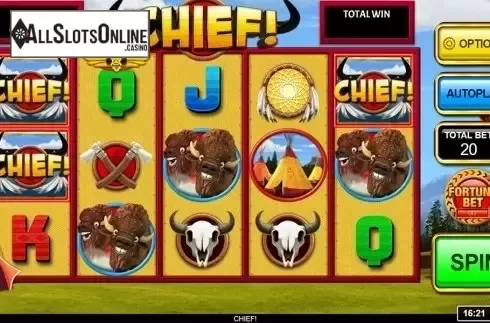 Reels screen. Chief! from Inspired Gaming