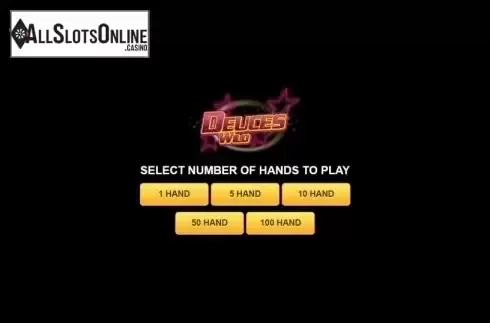 Game Screen. Deuces Wild (Habanero) from Habanero