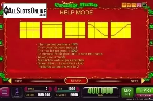 Lines. Double Crazy Nuts from Belatra Games