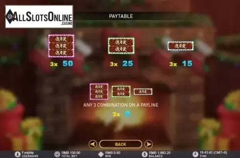 Paytable 1