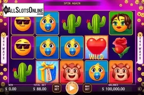 Reel Screen. Emoji from KA Gaming