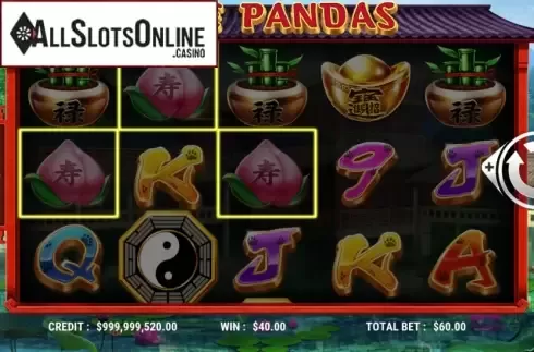 Win Screen 3. Five Pandas from Slot Factory