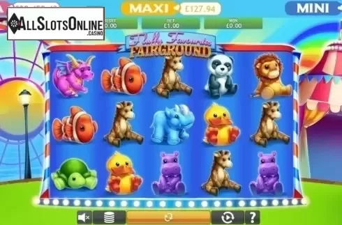 Reel Screen. Fluffy Favourites Fairground Jackpot from Eyecon