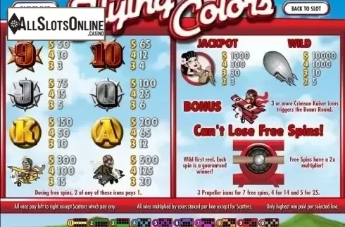 Screen2. Flying Colors from Rival Gaming
