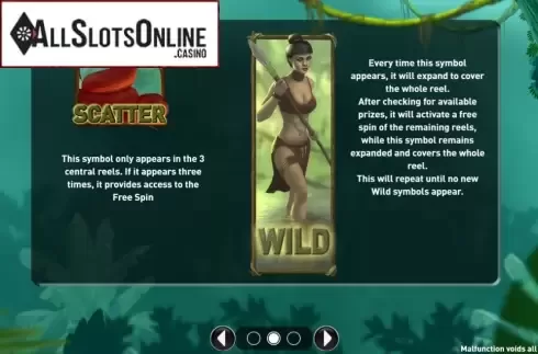 Paytable 1. Fortune Jungle from R. Franco