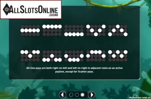 Paytable 2. Fortune Jungle from R. Franco