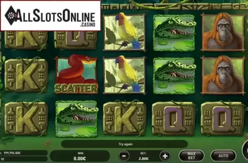 Reel screen. Fortune Jungle from R. Franco