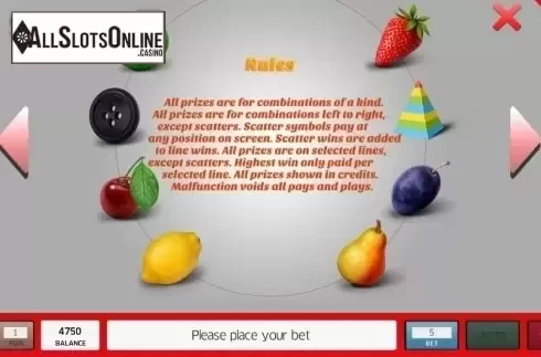 Info. Fruit Heat from InBet Games