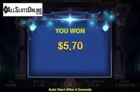Win Free Spins screen