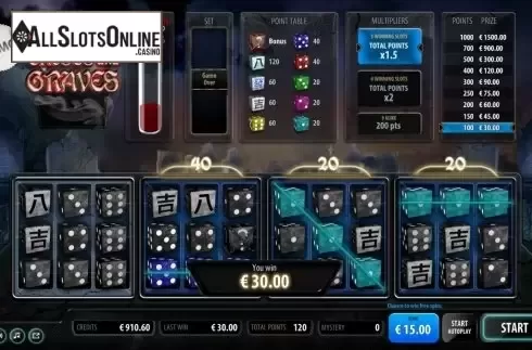 Win Screen 3. Ghosts and Graves from Air Dice